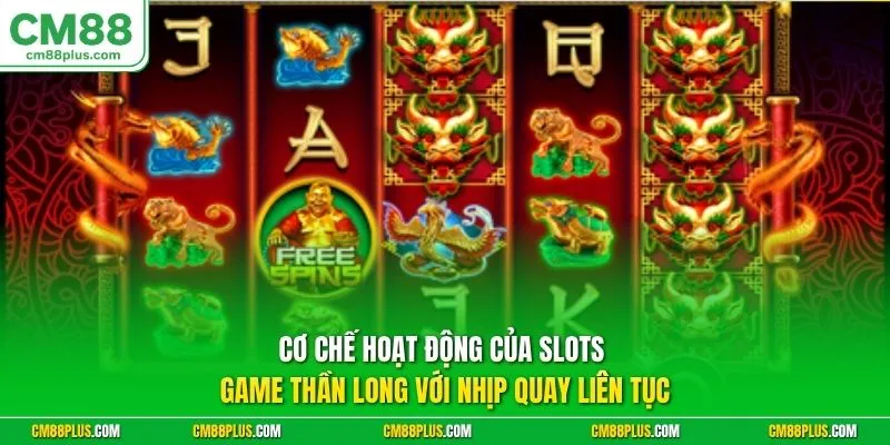 Cơ chế hoạt động của slots game Thần Long với nhịp quay liên tục