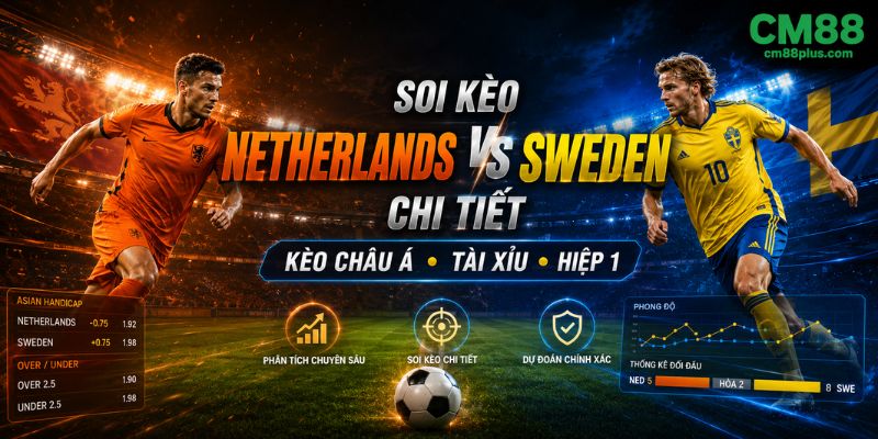 Soi kèo chi tiết Netherlands vs Sweden